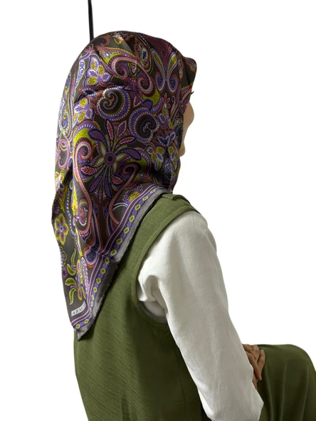 Sura İpek Eşarp -2025/2026 -9421 - Resim 11