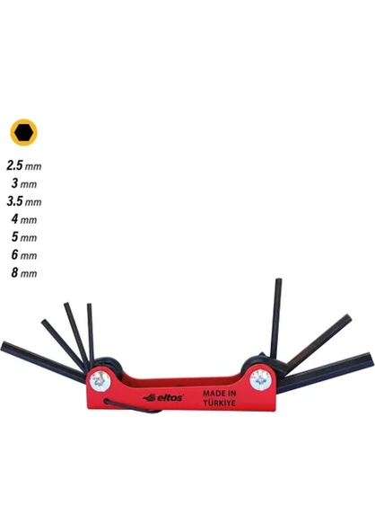 Eltos CAT008 Çakı Alyan Seti Torx 8 Parça ürün görseli 1