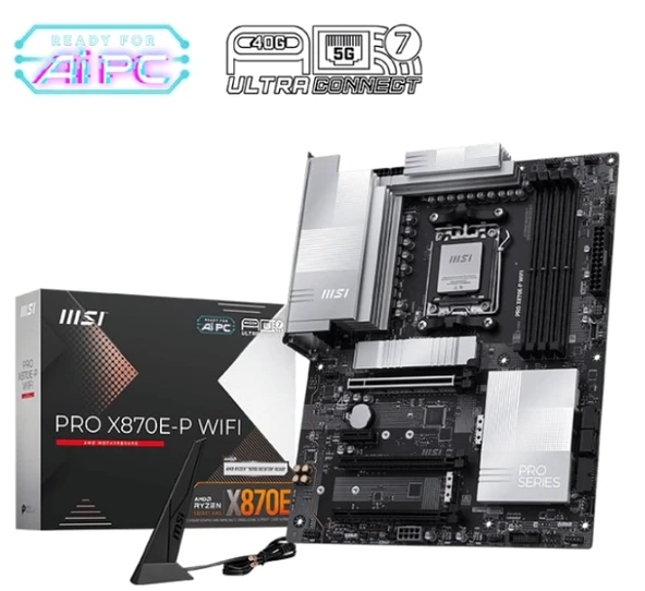 MSI PRO X870E-P WIFI AM5 DDR5 ANAKART ürün görseli 1