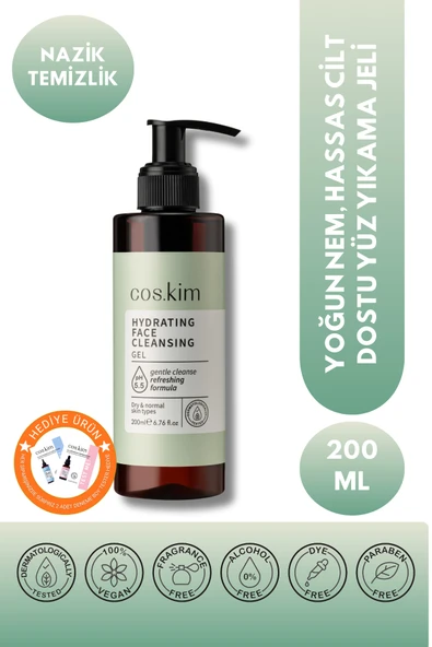 Nemlendirme Etkili Temizleme Jeli - Kuru-normal Ciltler | Hydrating Face Cleansing Gel 200ml ürün görseli 1
