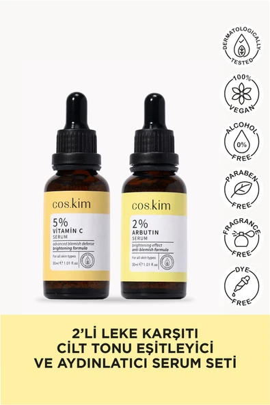 2’li Leke Karşıtı Ve Cilt Tonu Eşitleyici Serum Seti ürün görseli 1