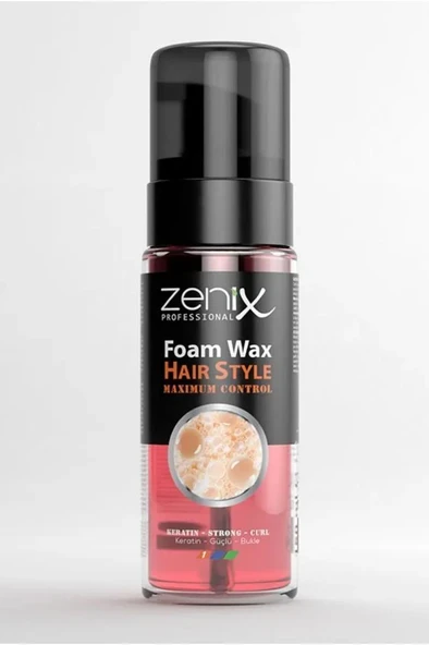 PTTAVM: Zenix Saç Köpüğü Foam Wax Güçlü Bukle Keratin 150 Ml 1 Numara