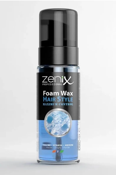 Zenix Saç Köpüğü Foam Wax Güçlü Hacim Parlak Görünüm 150 Ml 2 Numara ürün görseli 1