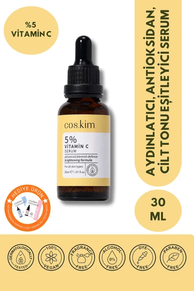 %5 C Vitamini Serum 30 ml | %2 Niacinamide, Leke Karşıtı, Aydınlatıcı, Ton Eşitleyici ürün görseli 1