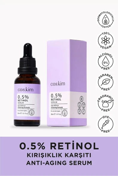 %0.5 Retinol Bakım Serumu 30 ml - Resim 3