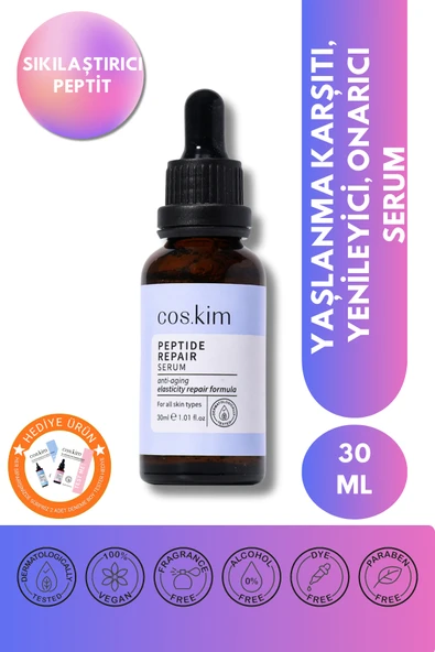 Peptit Içeren Onarıcı - Kırışıklık Ve Yaşlanma Karşıtı Cilt Bakım Serumu 30 ml ürün görseli 1