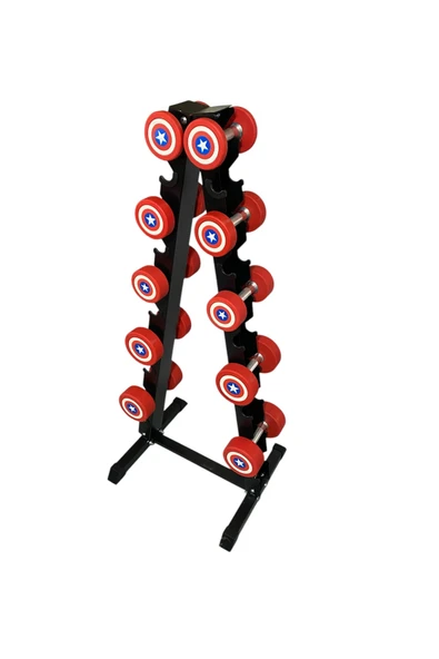 HEPİTOP Dambıl Standı 10 Kademeli Set Dambıl Rack Stand Sehpas (AĞIRLIKSIZ) ürün görseli 1
