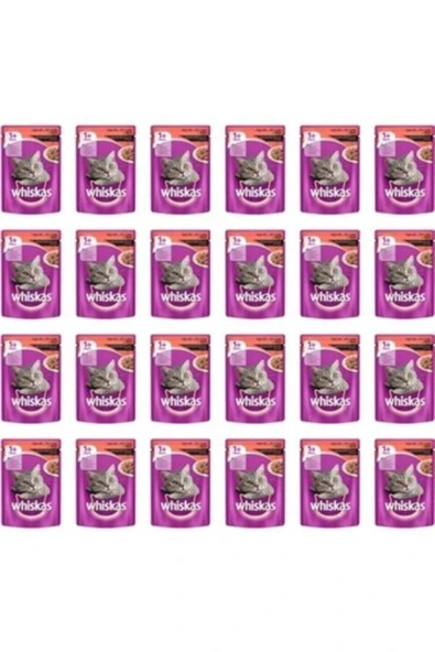 Whiskas Sığır Etli Poşet Yaş Mama 24 X 85 G ürün görseli 1