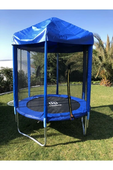 HEPİTOP 183 Cm Trambolin Fileli Güneş Korumalı Trambolin Çift Yönlü Fonksiyonel Kullanım ürün görseli 1
