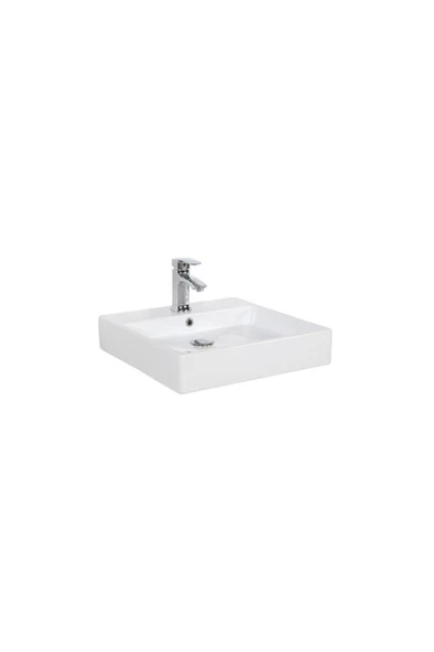 Next 40x50 Cm Setüstü Düz Kare Lavabo Nx242 ürün görseli 1