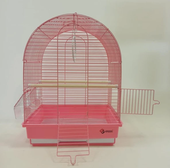 Dayang İki Kapılı Davul Kafes 35x28x46 cm Pembe ürün görseli 1