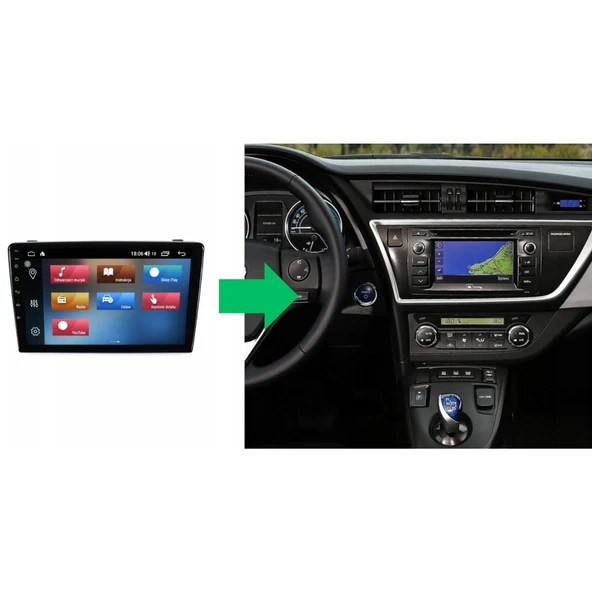 Toyota Auris Android Multimedya Sistemi 4-64 Cadence (2013-2018) ürün görseli 1