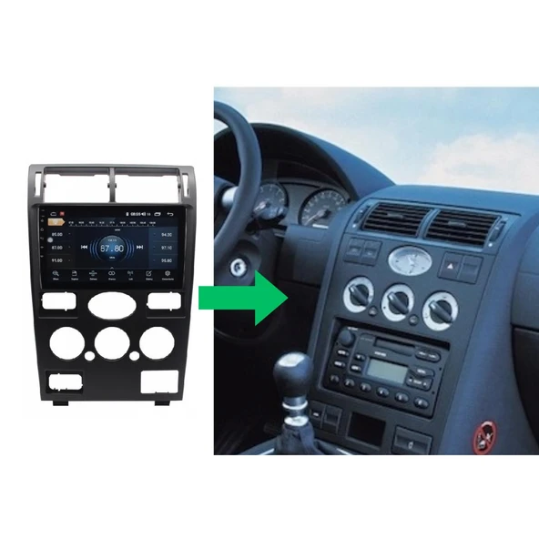Ford Mondeo Manuel Klima Android Multimedya Sistemi 4-64 Cadence (2003-2007) ürün görseli 1