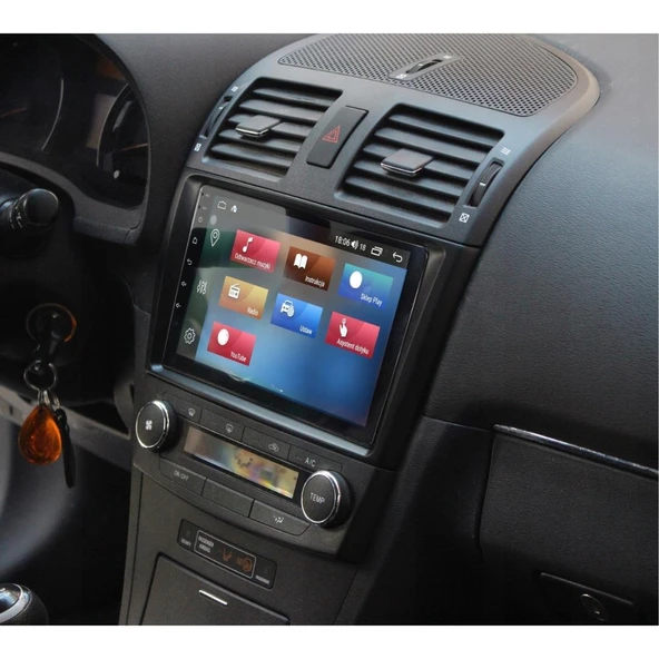 Toyota Avensis Siyah Renk Android Multimedya Sistemi 4-64 Cadence (2009-2015) ürün görseli 1