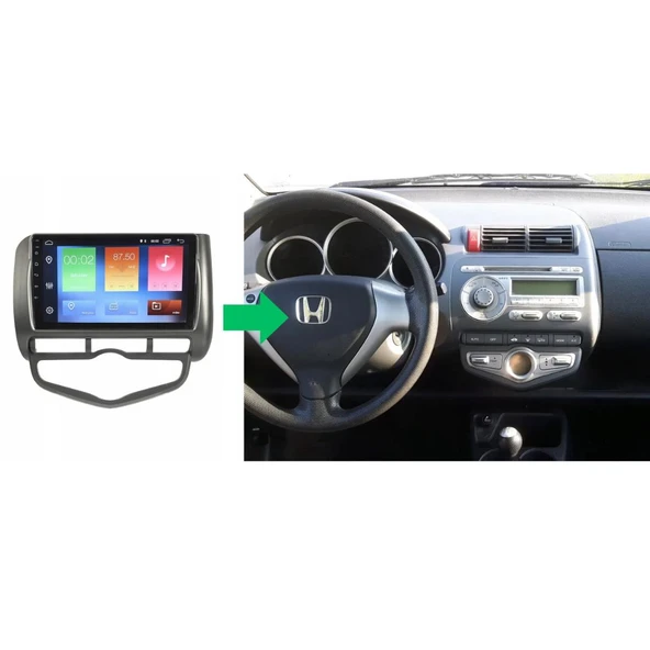 Honda Jazz Dijital Klima Android Multimedya Sistemi 4-64 Cadence (2002-2008) ürün görseli 1