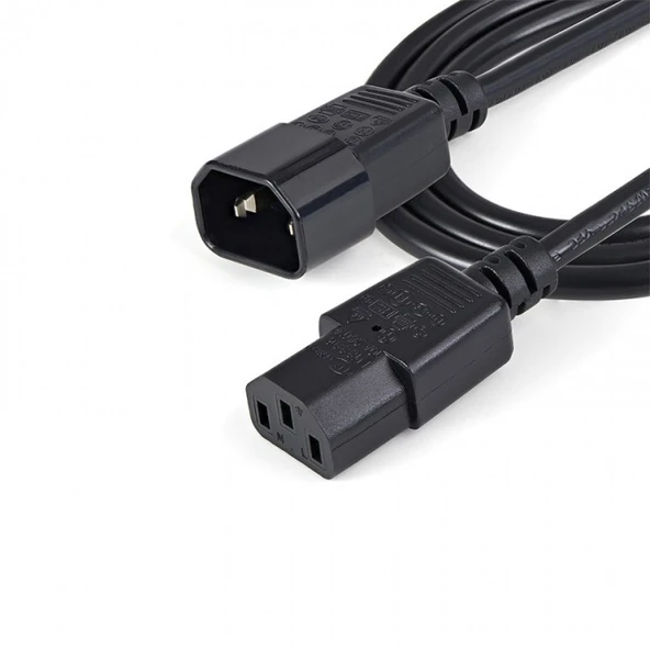 PC Power dişi erkek uzatma kablosu 3x0.75 güç uzatma kablosu 2m ürün görseli 1
