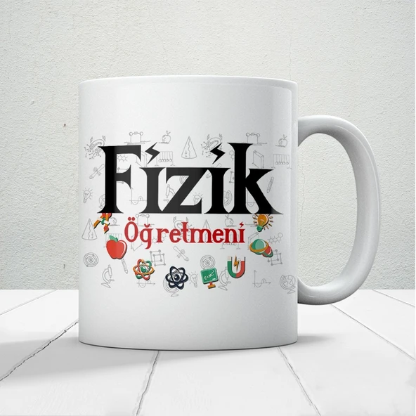 Fizik Öğretmenlerine Özel Öğretmenler Günü Hediyelik Baskılı Kupa ürün görseli 1