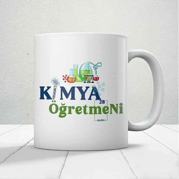 Kimya Öğretmenlerine Özel Öğretmenler Günü Hediyelik Baskılı Kupa ürün görseli 1