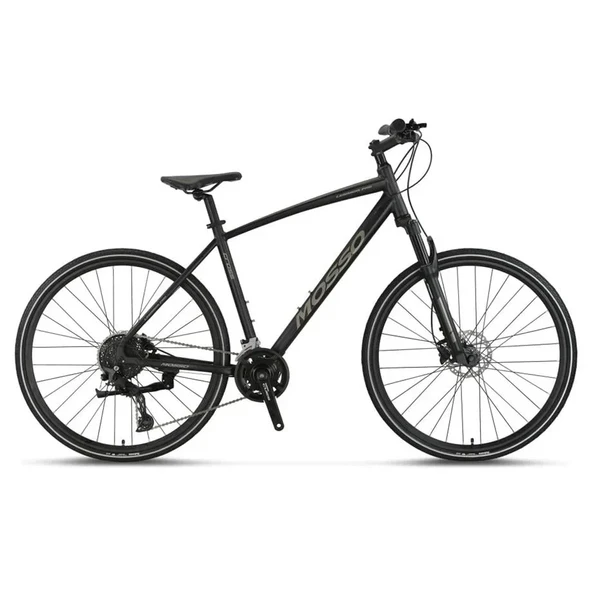 MOSSO LEGARDA-PRO-X18-MSM ERKEK ŞEHİR BİSİKLETİ 460H HD 28 JANT 18 VİTES SİYAH ANTRASİT ürün görseli 1