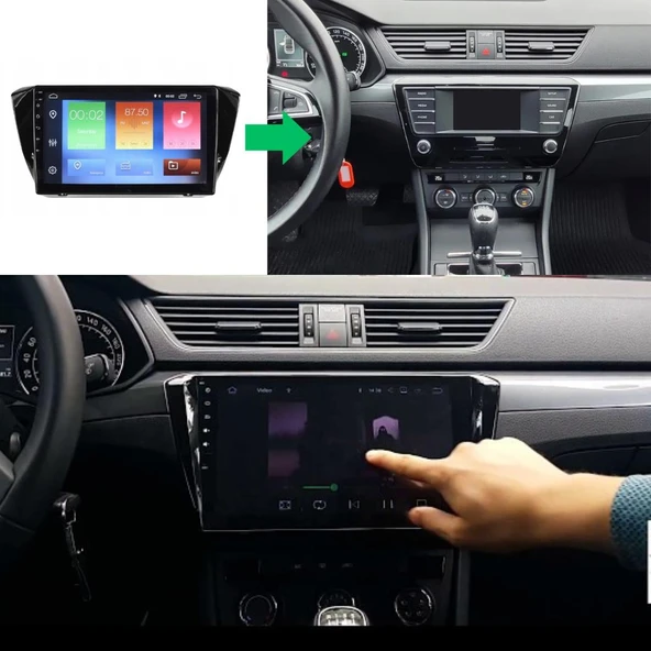 Skoda Super B Android Multimedya Sistemi 4-64 Cadence (2016-2020) ürün görseli 1