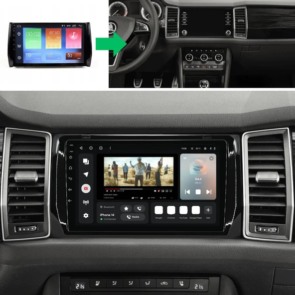 Skoda Kodiag Android Multimedya Sistemi 4-64 Cadence (2017-2020) ürün görseli 1