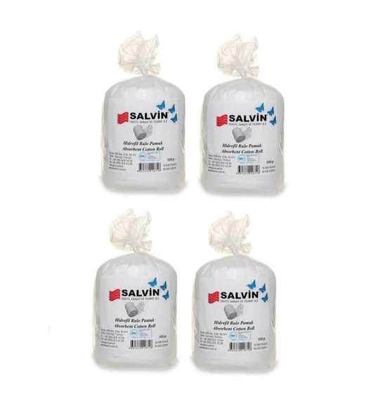 Salvin Hidrofil Rulo Pamuk 4 x 1 KG ürün görseli 1