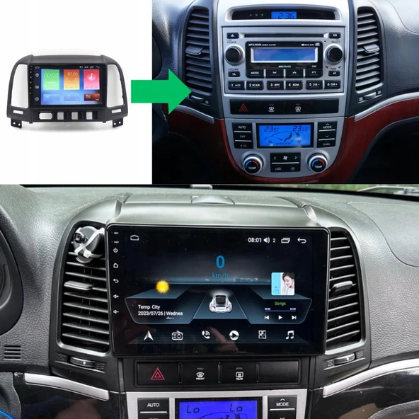 Hyundai Santa Fe Android Multimedya Sistemi 4-64 Cadence (2006-2011) ürün görseli 1
