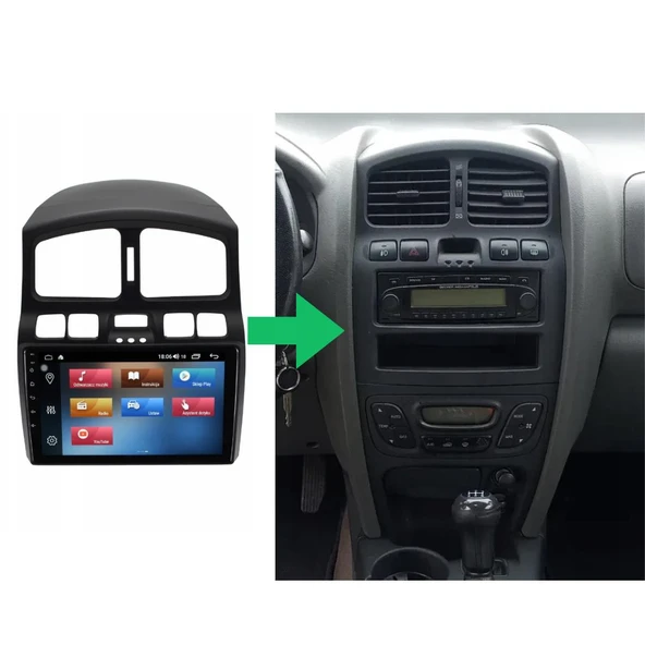 Hyundai Santa Fe Android Multimedya Sistemi 4-64 Cadence (2000-2005) ürün görseli 1