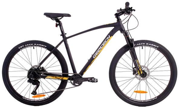 Geotech Mode Elite 27,5 Jant 9 Vites HD Dağ Bisikleti - Mat Siyah Sarı ürün görseli 1