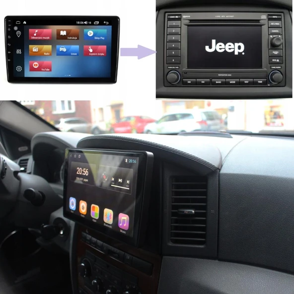 Jeep Grand Cherokee Android Multimedya Sistemi 4-64 Cadence (2007-2010) ürün görseli 1