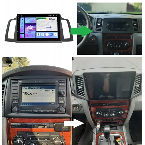 Jeep Grand Cherokee Android Multimedya Sistemi 4-64 Cadence (2006-2007) ürün görseli 1