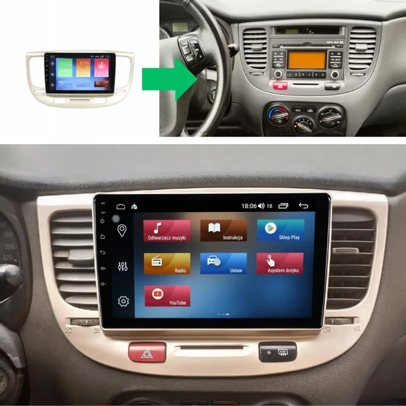 Kia Rio Android Multimedya Sistemi 4-64 Cadence (2005-2011) ürün görseli 1