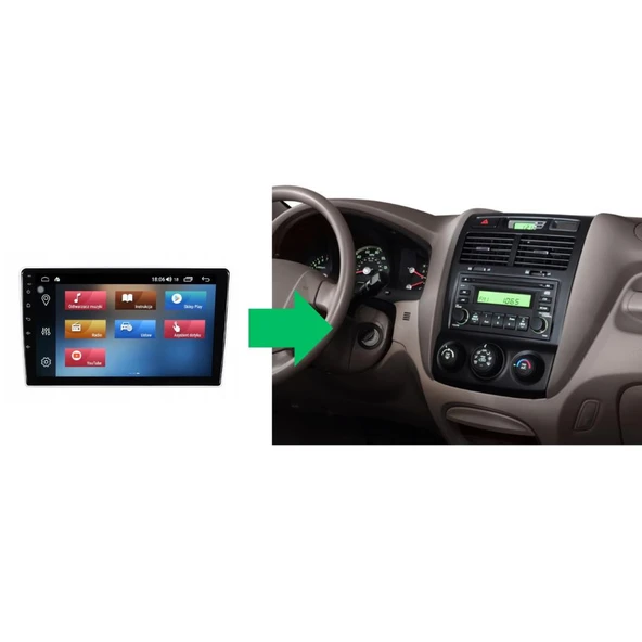 Kia Sportage Android Multimedya Sistemi 4-64 Cadence (2005-2009) ürün görseli 1