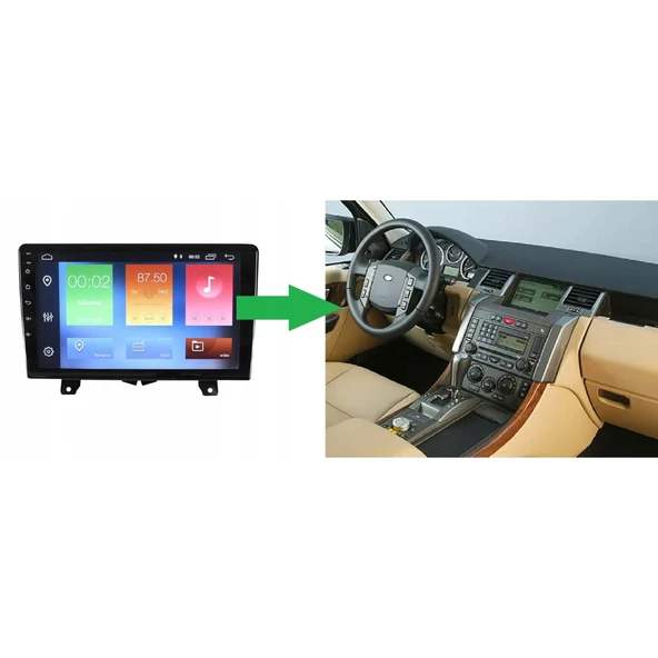 Land Rover Range Rover Sport Android Multimedya Sistemi 4-64 Cadence (2005-2009) ürün görseli 1