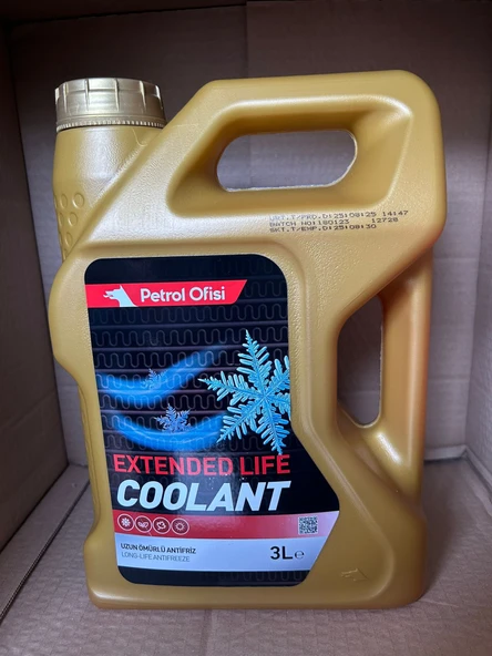Petrol Ofisi Coolant Kırmızı Antifriz 3 L 2025 AĞUSTOS ürün görseli 1