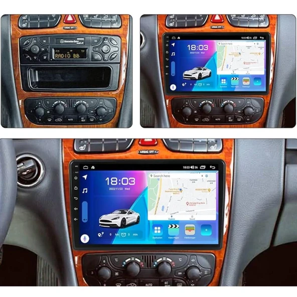 Mercedes C Serisi W203 Android Multimedya Sistemi 4-64 Cadence (2000-2004) ürün görseli 1
