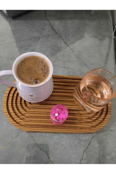 Bybaykuş AHŞAP OVAL OYMALI SUNUMLUK ürün görseli 1