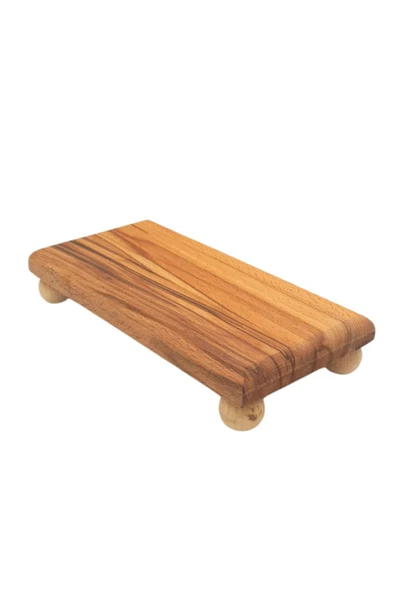 Woodcept Misket Ayaklı Ahşap Sunumluk Ve Yağdanlık Standı, Yükseltici, Düzenleyici (ÖLÇÜ: 21CM) ürün görseli 1