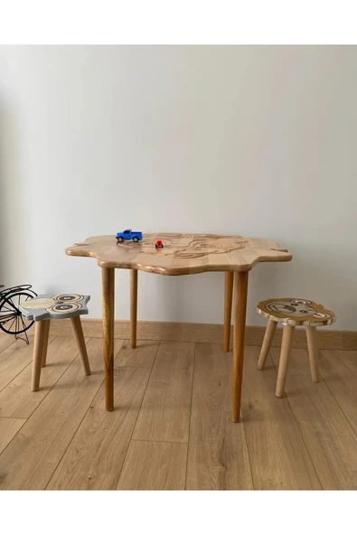 inwood Ahşap Çocuk Çizim Boyama Masası ürün görseli 1