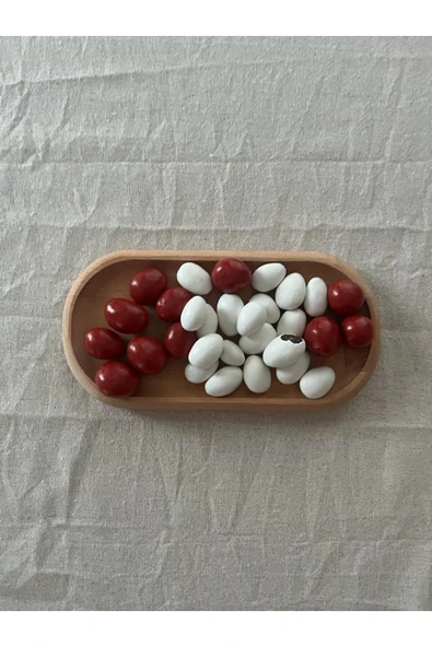 MSAY AHŞAP OVAL ÇEREZLİK SERVİS TABAĞI 6 ADET - Resim 4