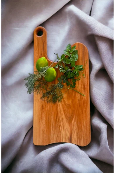 MEKWOOD Büyük Boy Doğrama Tahtası & Sunumluk Satır Model 53×25 Cm ürün görseli 1
