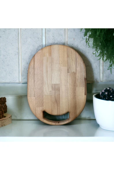 Tasarım Ahşap Kesme Tahtası Masif Panel Kayın 40*29*3 ürün görseli 1