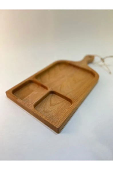 Runo Wood Doğal Ahşap Servis Tabağı, Sunum Tabağı Kayın Ağacı ürün görseli 1