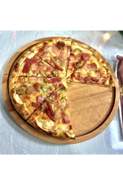 ÖZTÜRK MOBİLYA Ahşap Pizza Sunum Tabağı ürün görseli 1