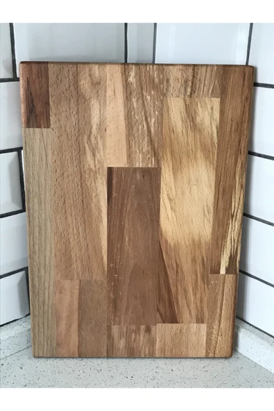 odi creative Doğal Ahşap Kesme Tahtası - Kayın Masif 25x35 Köşe ürün görseli 1