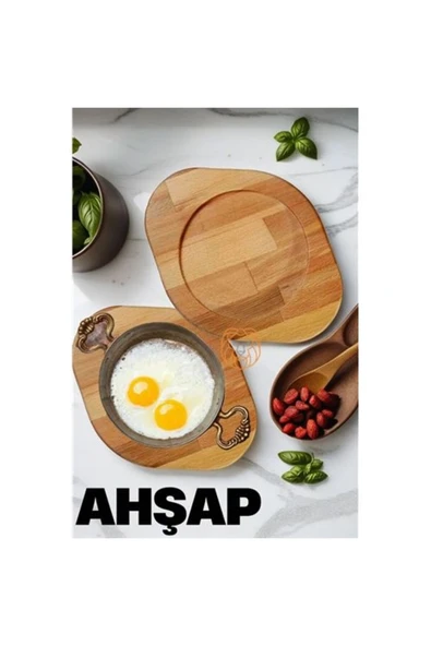 Shopamani SHP880 ahşap sahan altlığı ürün görseli 1