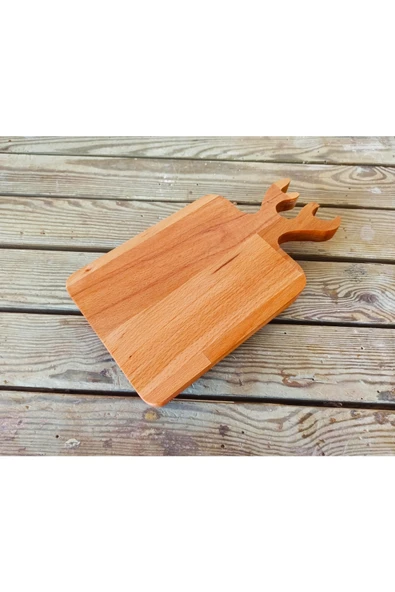 Wood10wood Ayaklı Geyik Kesme Sunum Tahtası ürün görseli 1
