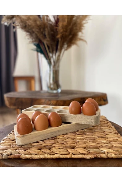 zeyvedesign Ahşap 12li Yumurtalık - Resim 2