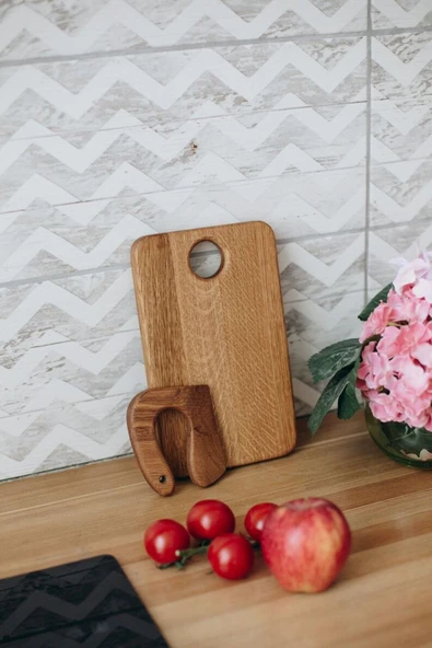 inwood Güvenli ahşap çocuk kesme tahtası ve kesme bıçağı ürün görseli 1