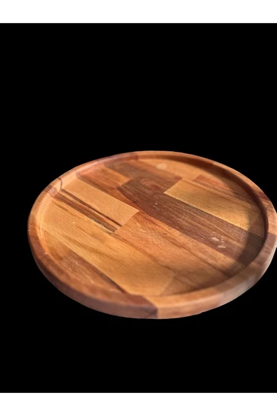 Ayd ahşap 30 cm yuvarlak tepsi - Resim 4